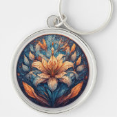 Colorful Mandala Flower Design Sleutelhanger (Voorkant)