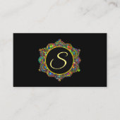 Colorful Mandala Flower Visitekaartje (Voorkant)