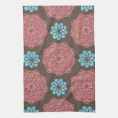 Colorful Mandala Flowers Theedoek (Verticaal)