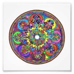 Colorful Mandala Foto Afdruk