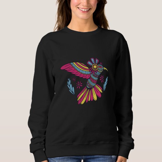 Colorful Mandala Hummingbird Trui (Voorkant)