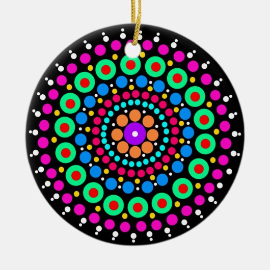 Colorful mandala keramisch ornament (Voorkant)