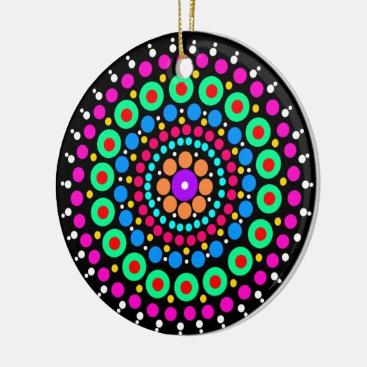 Colorful mandala keramisch ornament (Links)