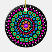 Colorful mandala keramisch ornament (Achterkant)