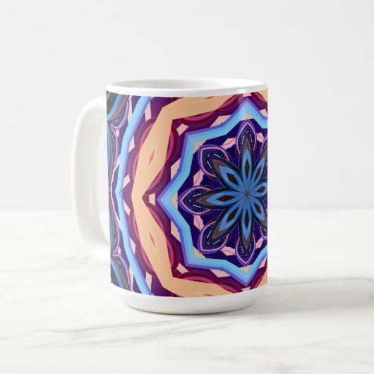 Colorful Mandala Koffiemok (Voorkant links)