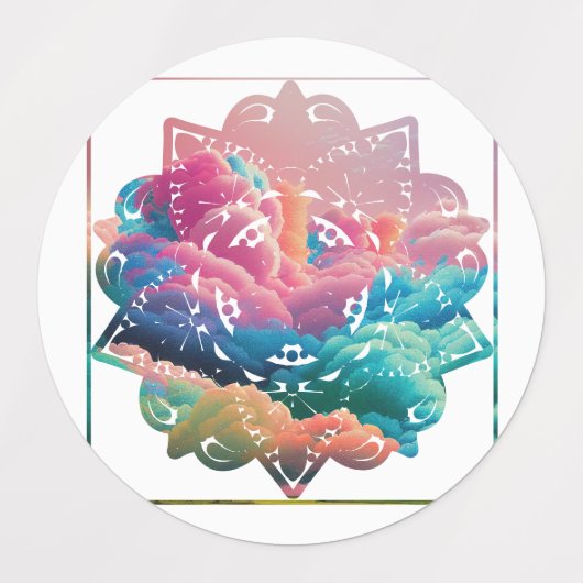 Colorful Mandala Labels (Design 2)