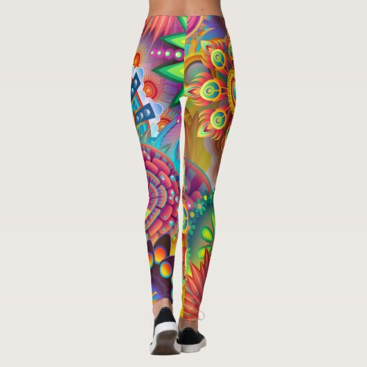 Colorful Mandala  Leggings (Achterkant)