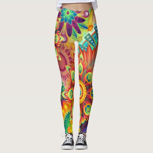Colorful Mandala  Leggings (Voorkant)