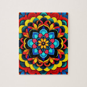 Colorful Mandala Legpuzzel