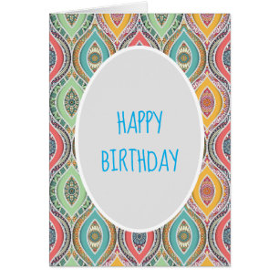 Colorful Mandala Marokkaanse verjaardag