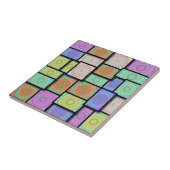 Colorful Mandala Mosiac Tegeltje (Zijkant)