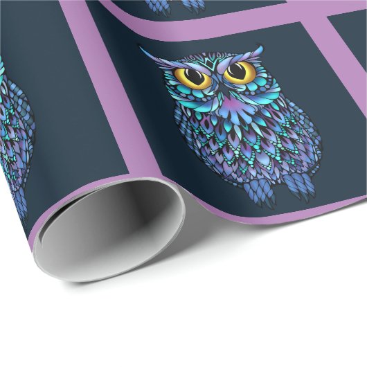 Colorful Mandala Owl Cadeaupapier (Rol Hoek)