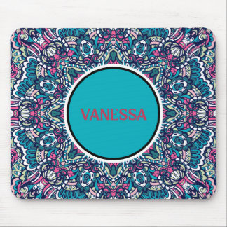 Colorful Mandala Pattern Boho Hippie Geometric Muismat