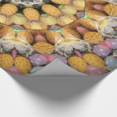 Colorful Mandala Patterned Easter Egg Cadeaupapier (Hoek)