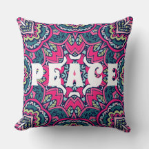 Colorful Mandala Peace Hippie Boho Pattern Print