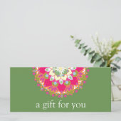 Colorful Mandala Salon Spa Gift Certificate (Staand voorkant)