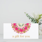 Colorful Mandala Salon Spa Gift Certificate (Staand voorkant)
