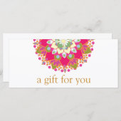 Colorful Mandala Salon Spa Gift Certificate (Voorkant / Achterkant)