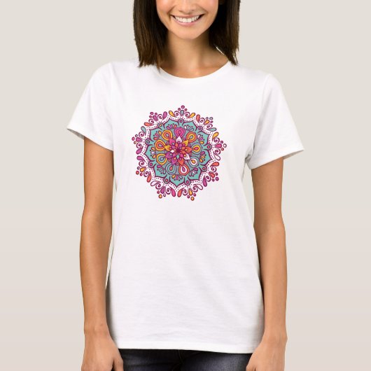 Colorful Mandala T-Shirt (Voorkant)