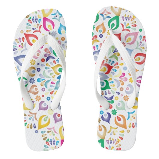 Colorful Mandala Teenslippers (Voetbed)
