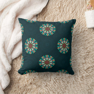 Colorful Mandala Throw Pillow Kussen