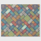 Colorful Mandala Tile Pattern Cadeaupapier (Vlak)