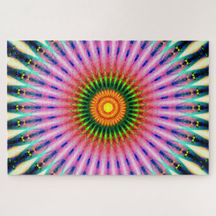 Colorful Mandala Tunnel Legpuzzel