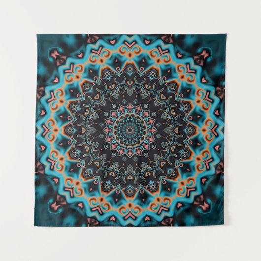 Colorful mandala wandkleed (Voorkant (horizontaal))