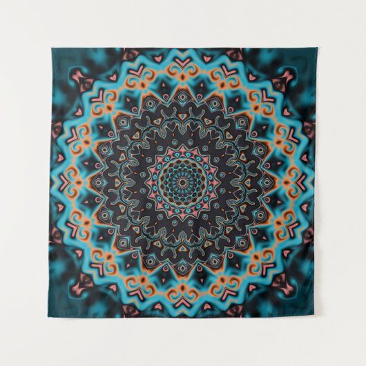 Colorful mandala wandkleed (Voorkant)