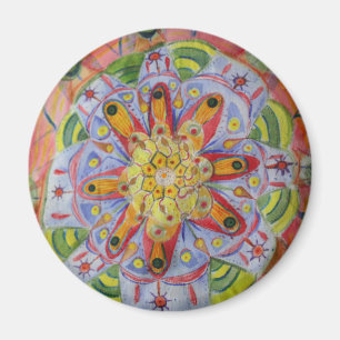 Colorful mandala waterverf art Magnet
