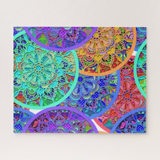 Colorful Mandalas | Boho Style Legpuzzel (Horizontaal)