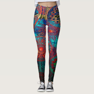 Colorful mandalas leggings