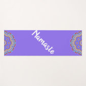 Colorful Mandalas Paars Yoga Mat (Voorkant (horizontaal))