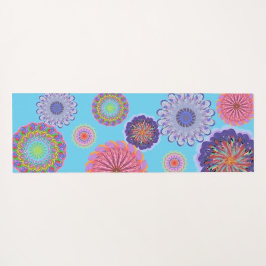 Colorful Mandalas Yoga Mat (Achterkant (horizontaal))