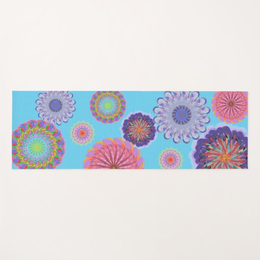 Colorful Mandalas Yoga Mat (Voorkant (horizontaal))