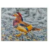 Colorful Mandarin Duck aan het meer Snijplank (Voorkant)