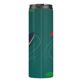 Colorful Mandarin Duck Modern Digital Art Thermosbeker (Achterkant)