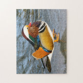 Colorful Mandarin Duck Photo Puzzle Legpuzzel (Verticaal)