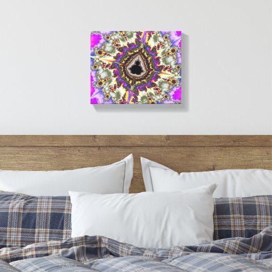 Colorful Mandelbrot Fractal Canvas Afdruk (Insitu (Slaapkamer))