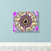 Colorful Mandelbrot Fractal Canvas Afdruk (Insitu (Houten vloer))