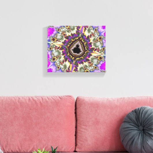Colorful Mandelbrot Fractal Canvas Afdruk (Insitu (Woonkamer))