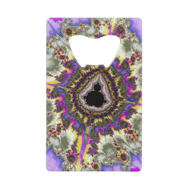Colorful Mandelbrot Fractal Creditkaart Flessenopener