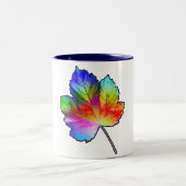 Colorful Maple Leaf Tweekleurige Koffiemok (Center)