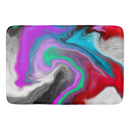 Colorful Marble Art Explosion Badmat (Voorkant)