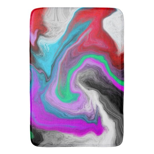 Colorful Marble Art Explosion Badmat (Voorkant Verticaal)