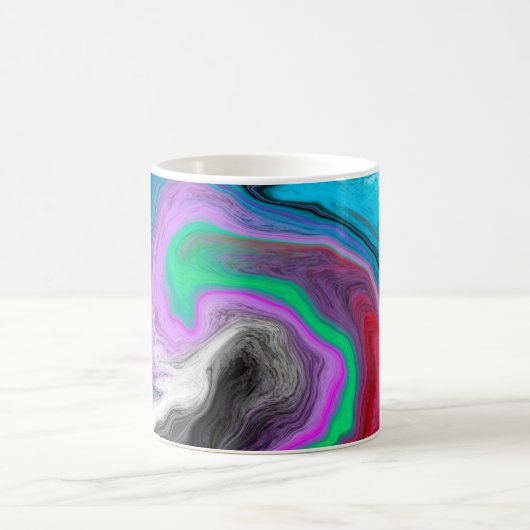 Colorful Marble Art Explosion Koffiemok (Center)