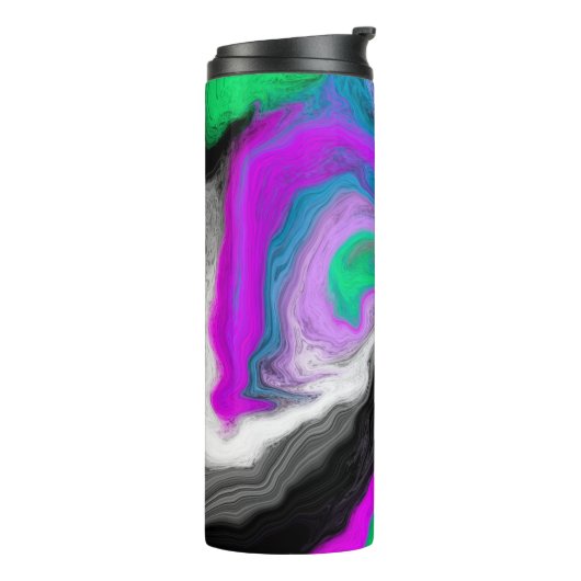 Colorful Marble Art Explosion Thermosbeker (Gedraaid links)