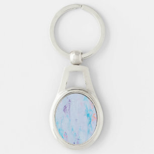 Colorful Marble Metal Sleutelhanger
