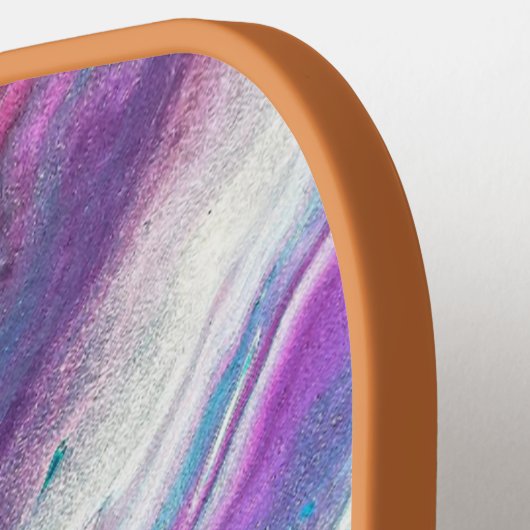 Colorful Marble Monogrammed Pickleball Paddle (Links Detail)