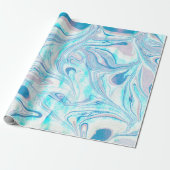 Colorful Marble Swirls Cadeaupapier (Uitgerold)